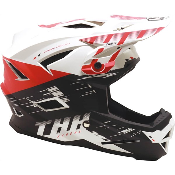 THH T-42 Xtreme BMX Helmet | White/Black/Red | eBay