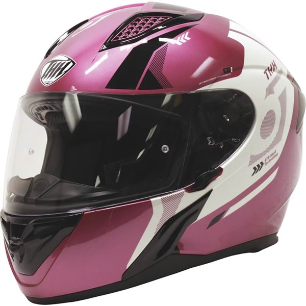 THH T810S Hayate Full Face Helmet | Pink/White/Black | DOT ; ECE