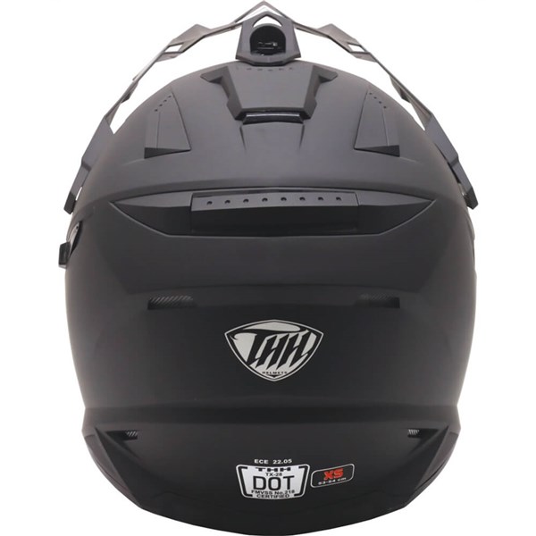 THH TX-28 Dual Sport Motorcycle Helmet | Matte Black | DOT ; ECE