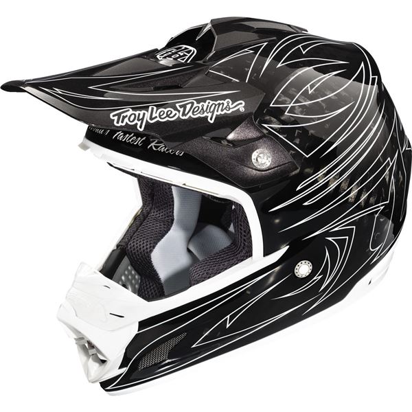 チームホッタテ Troy Lee Designs SE3 One Shot Carbon Helmet | ChapMoto.com