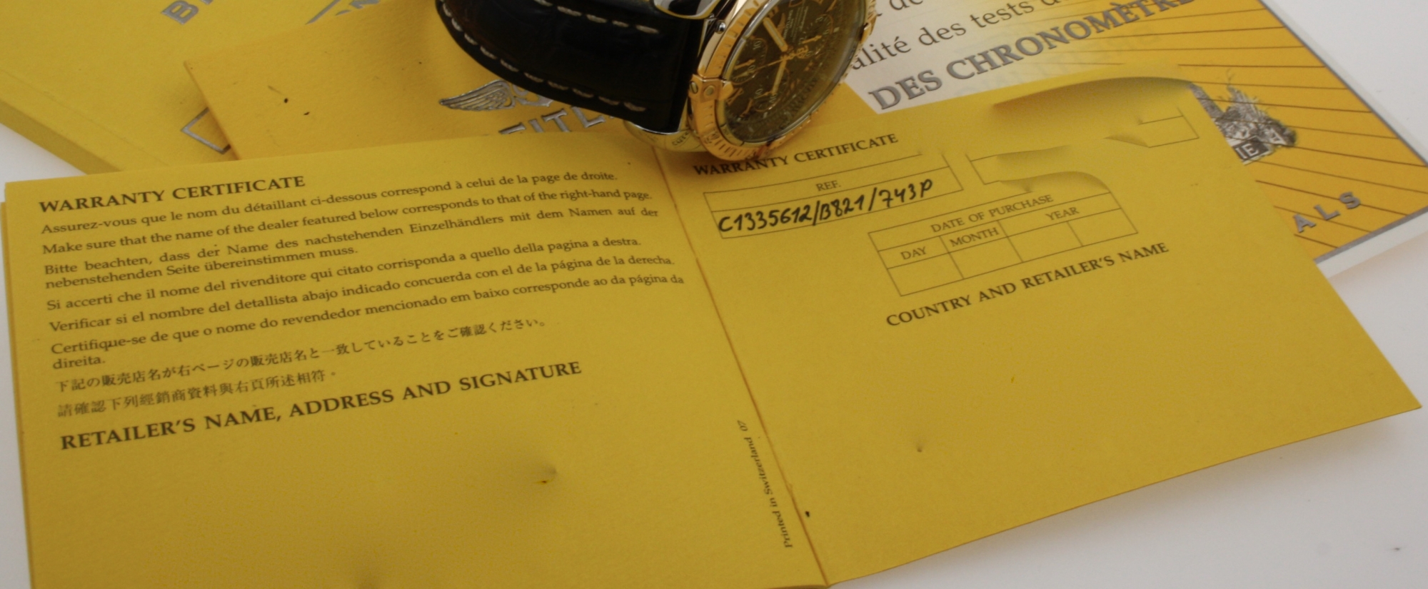 Breitling Chronomat Evolution 44MM Steel&Gold Black Dial - with 