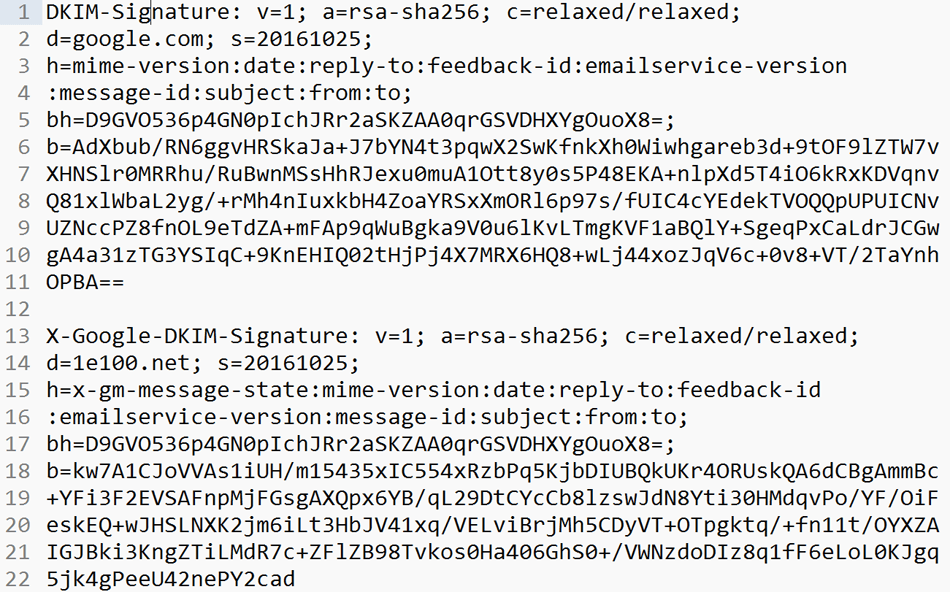 DKIM signature DKIM signature
