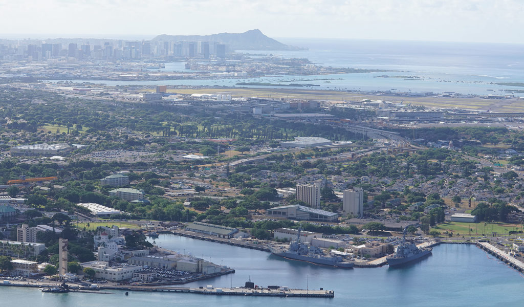 Joint Base Pearl Harbor Hickam with Diamond Head in background1