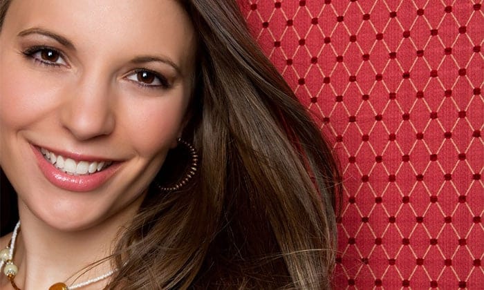 Woman smiling