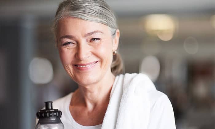 Woman smiling