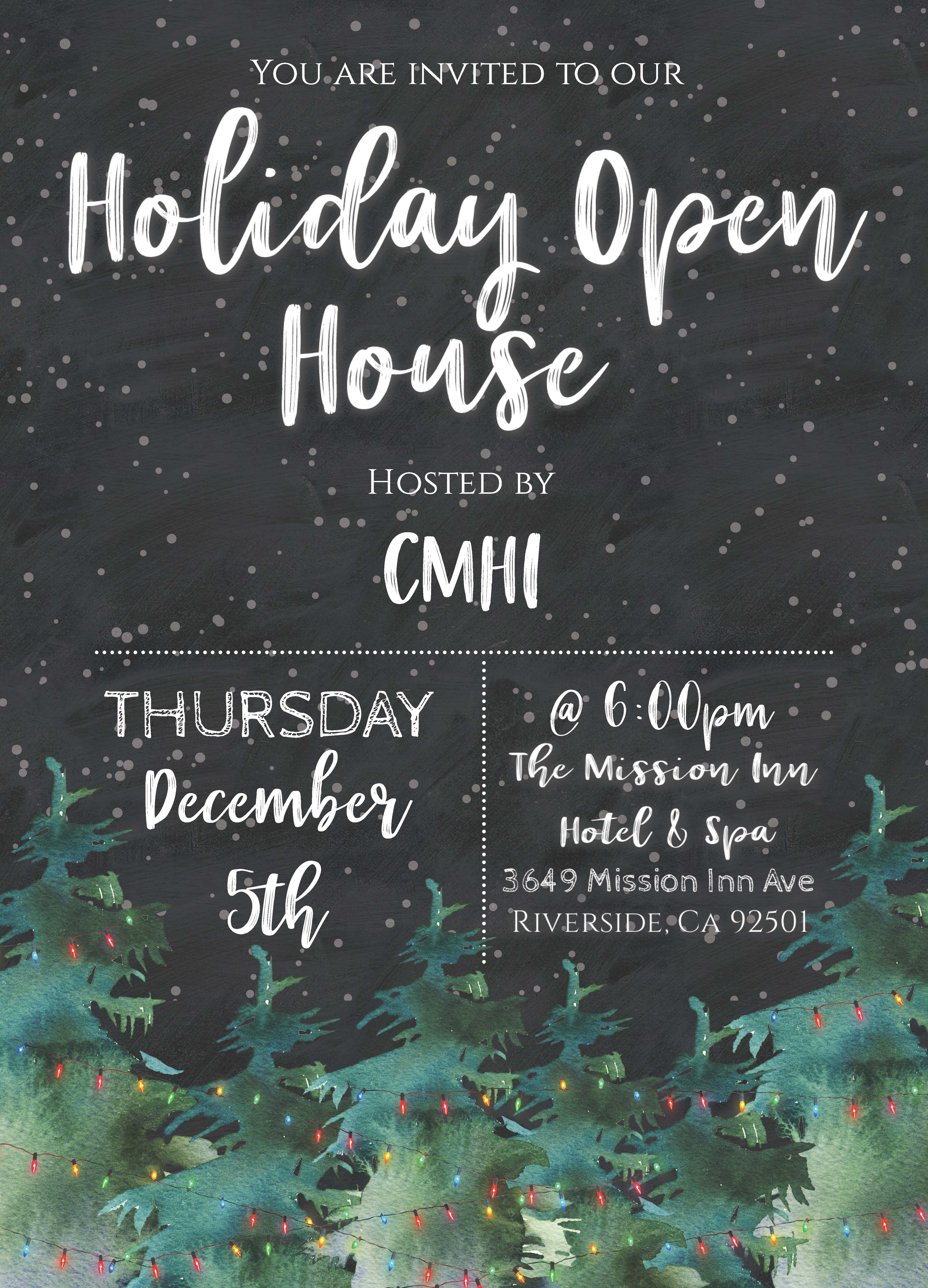 cmhi 2019 holiday open house california manufactured christmas open house invitations