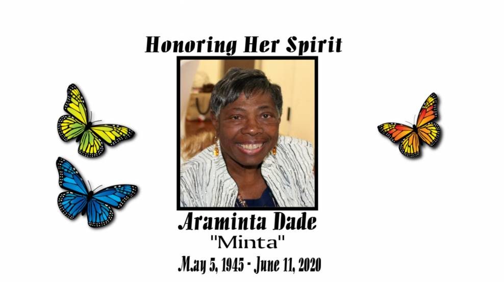 Honoring Araminta "Minta" Dade, family child care provider in Contra Costa County.