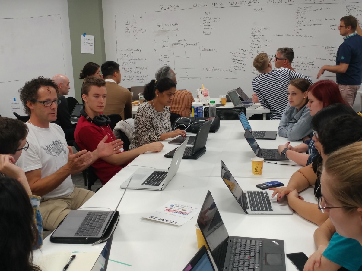 <p>An Open Seattle hack night</p>