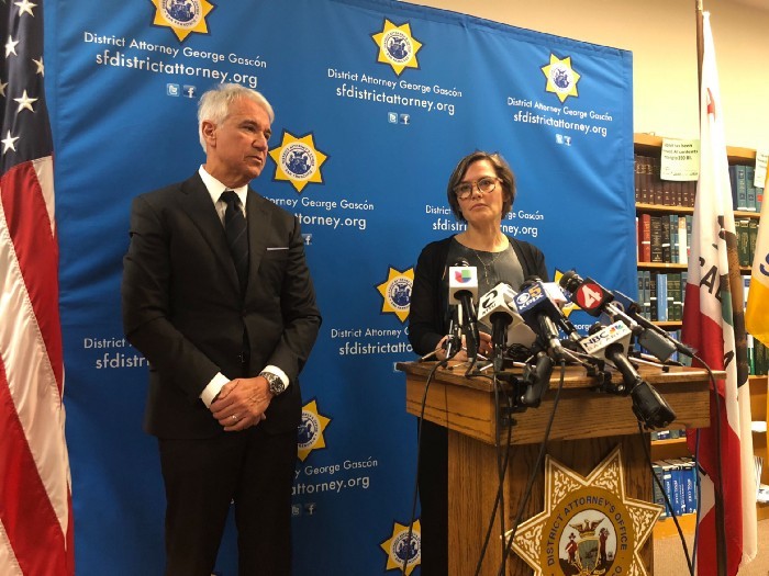<p>San Francisco District Attorney George Gascón and Code for America founder Jennifer Pahlka announce the clearance of over 8,000 marijuana convictions through the automatic record clearance pilot</p>