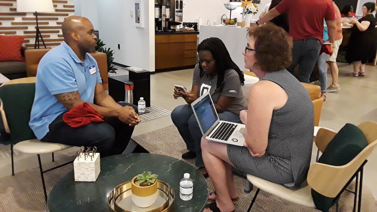 <p>Brigade volunteers and other members of the community attend Code for Tampa Bay events</p>