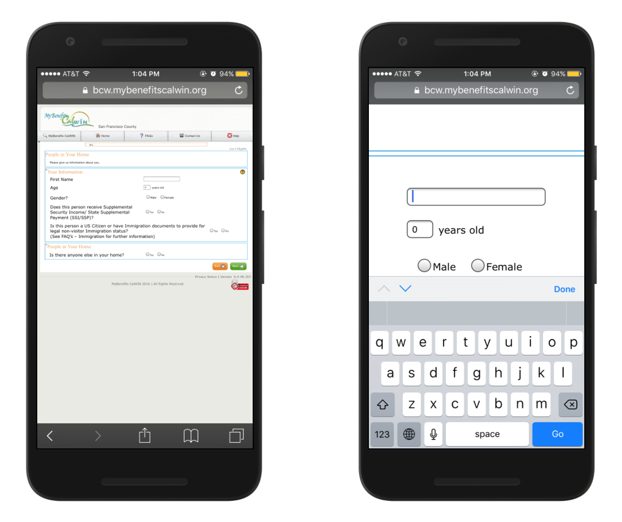 <p>The existing system on a phone.</p>