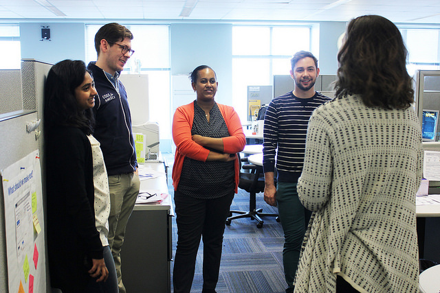 <p>Code for America's New York fellows meet with city officials.</p>