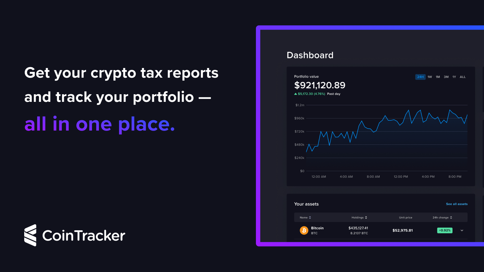 Bitcoin Taxes, Crypto Portfolio & Prices | CoinTracker