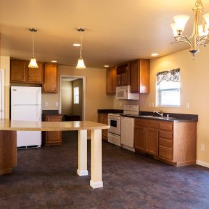 Interior of a modern manufactured home