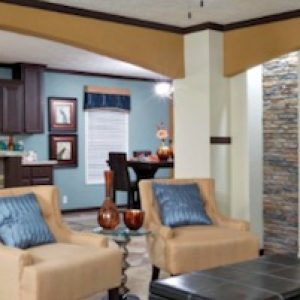 Interior of a modern manufactured home