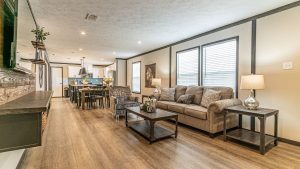 Interior of a modern manufactured home