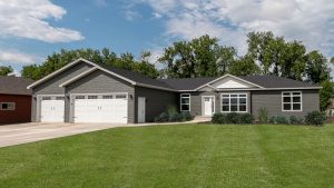 Exterior of a modern manufactured home