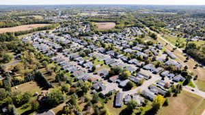 A modern manufactured home community