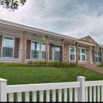 Exterior of a modern manufactured home