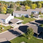 Exterior of modern manufactured homes
