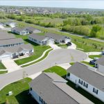 Exterior of a manufactured home community