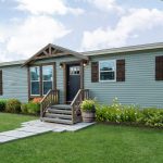 Exterior of a modern manufactured home