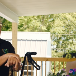 Rick sitting on his porch