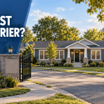 Exterior of a modern and elegant manufactured home