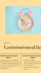 Promo letak mreze i aplikacije "Last minute meal"