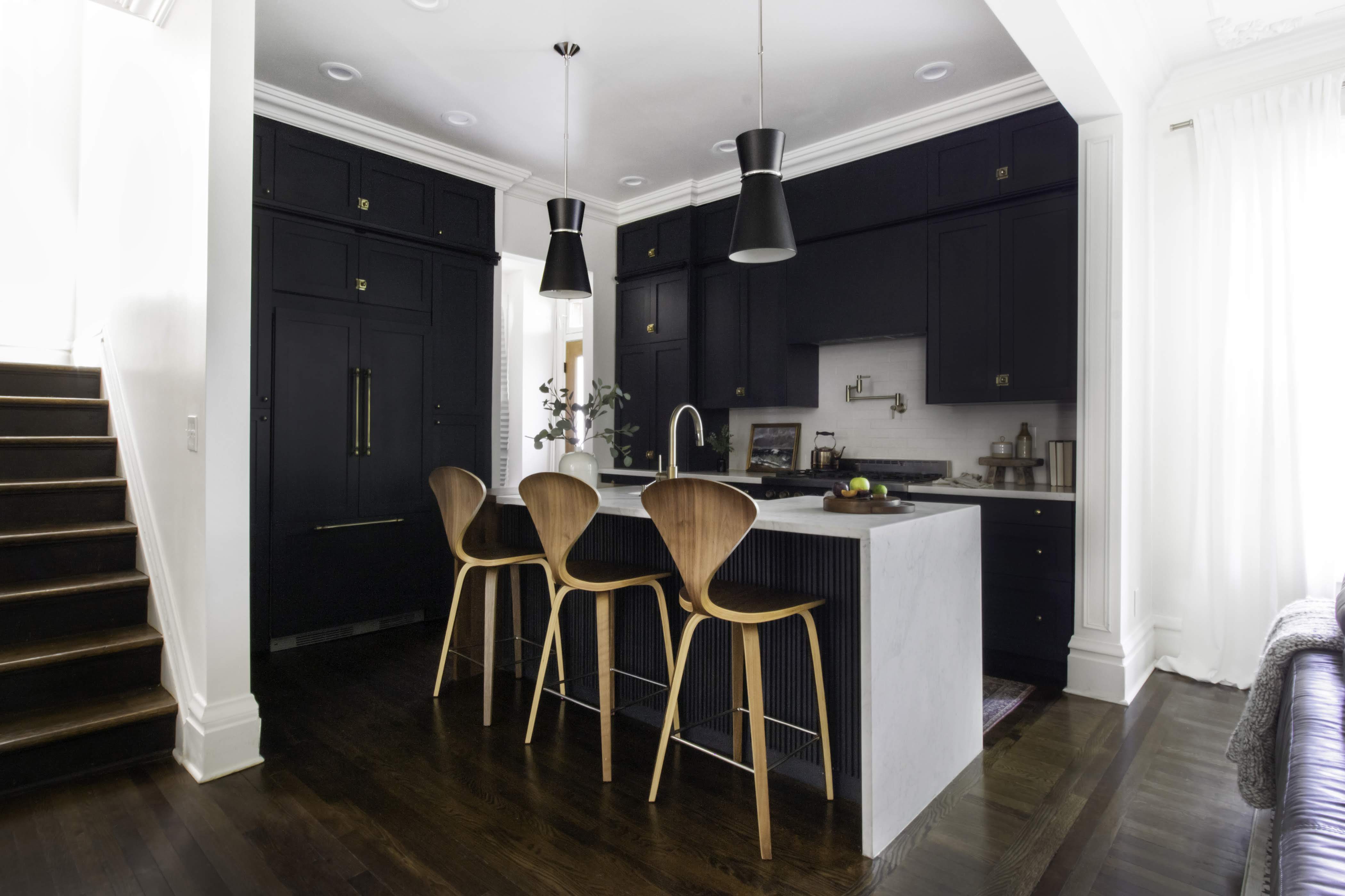 grey wood floors kitchen table