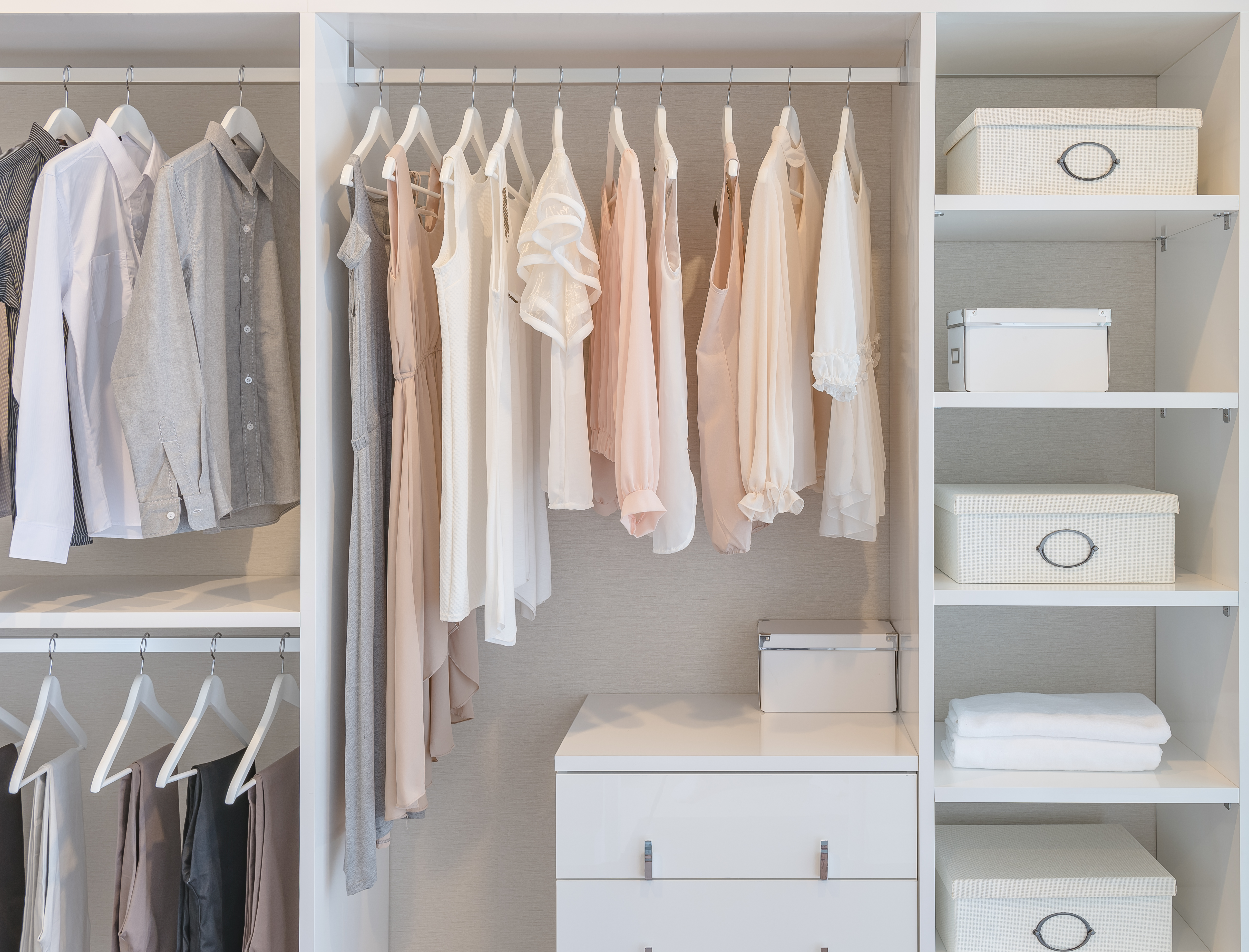 baby dresser with hanging space