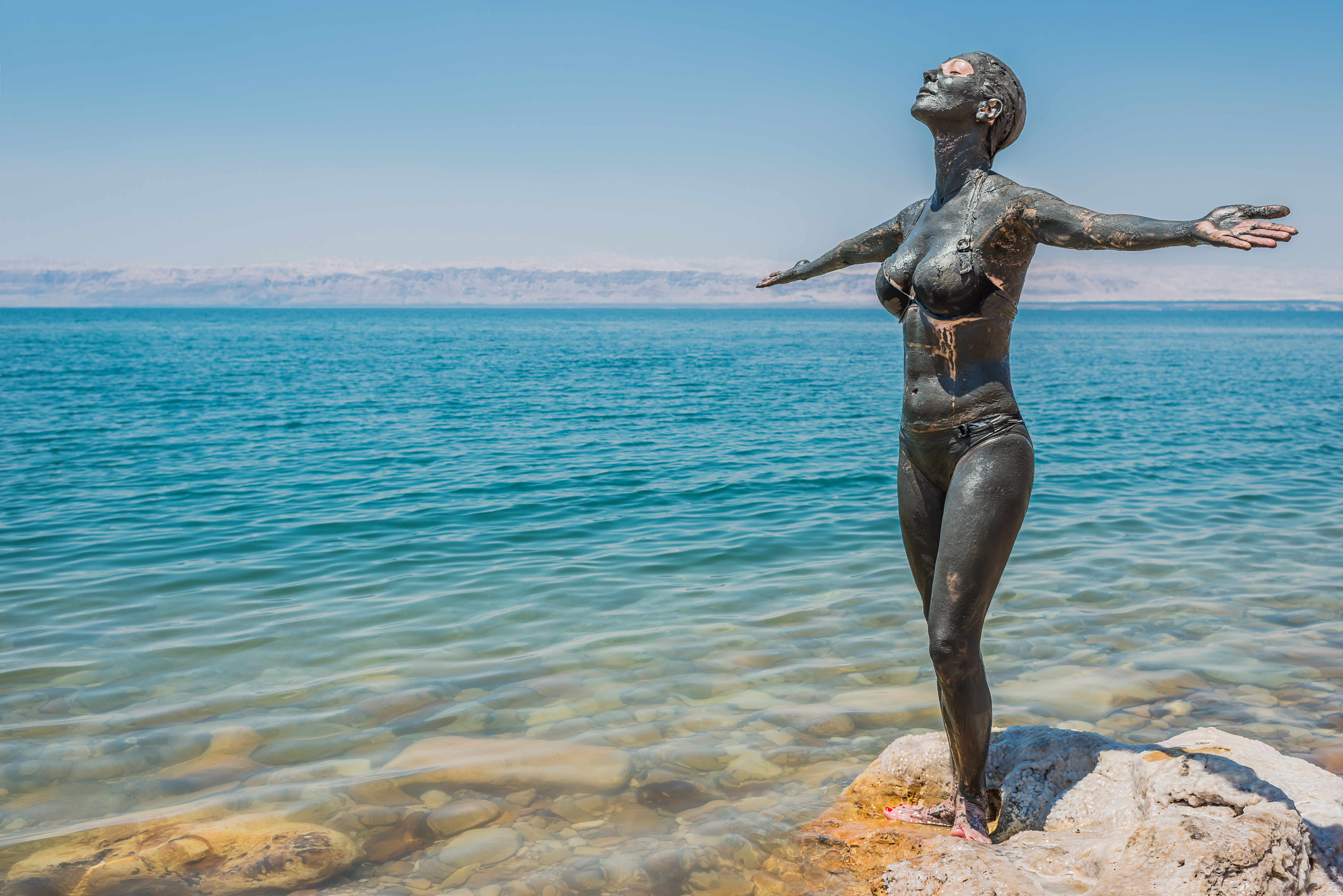 Swimming in the Dead Sea