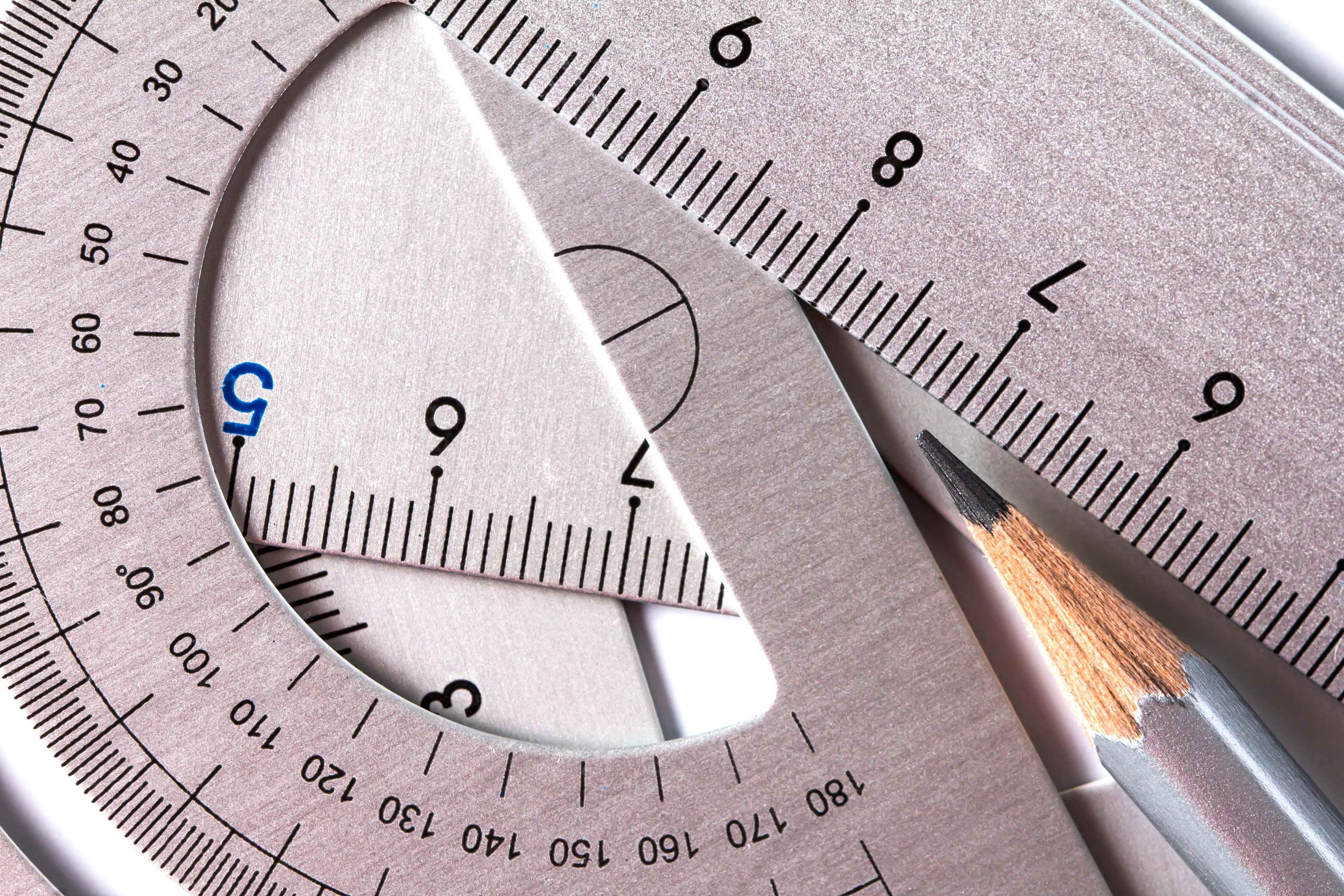 A protractor can measure angles, and draw the line segments as