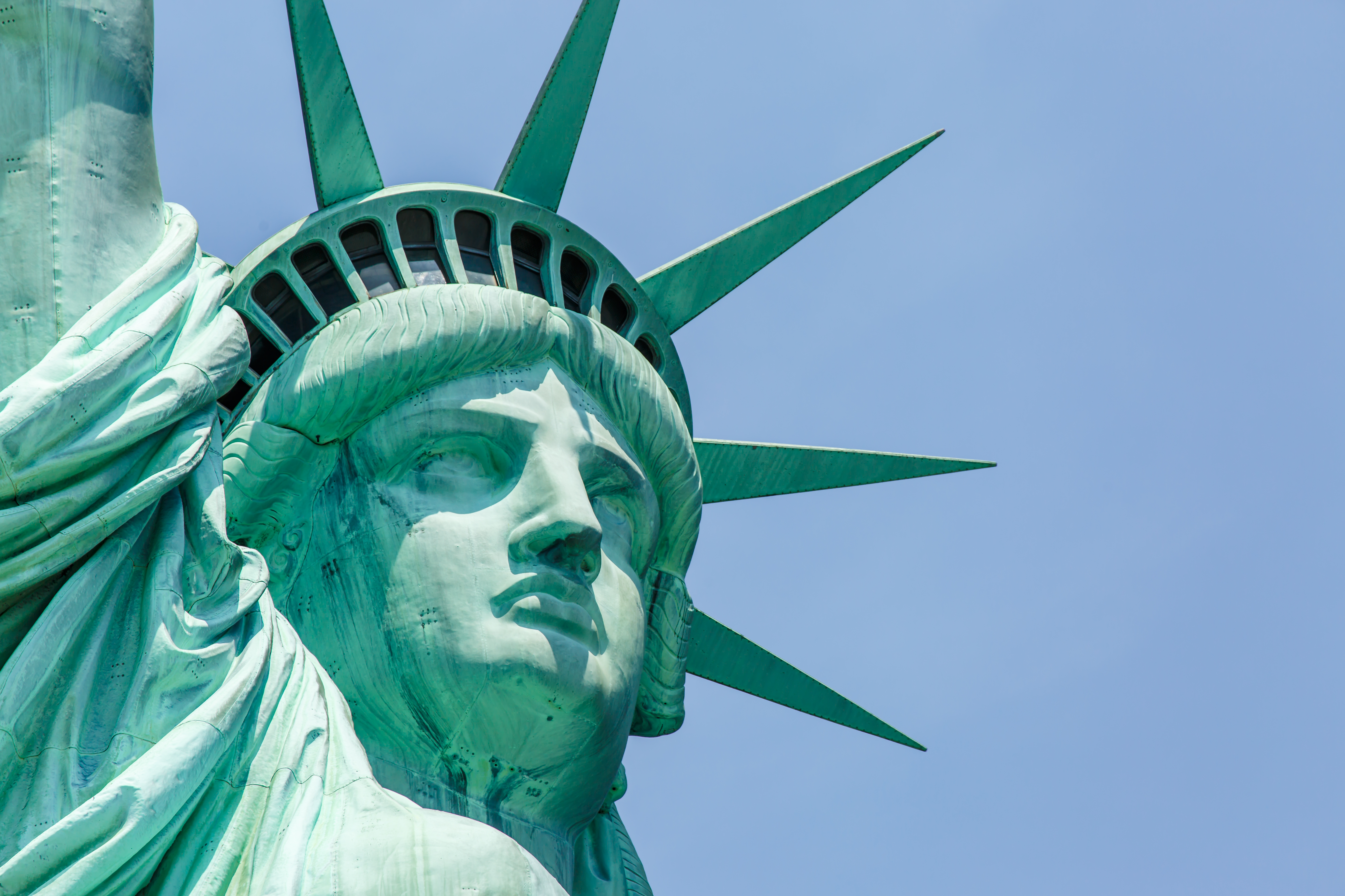 inside statue of liberty crown