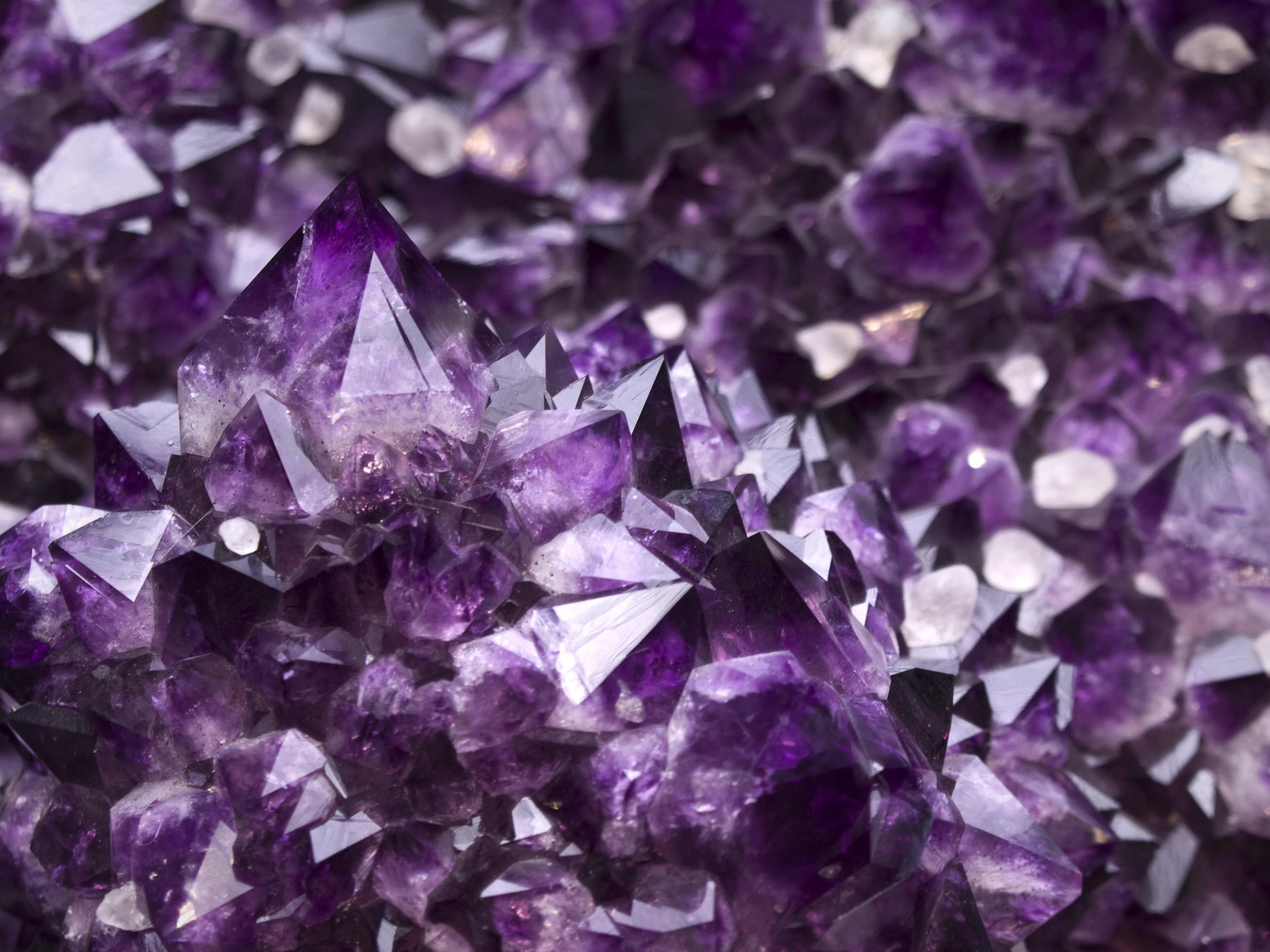 Amethyst clusters