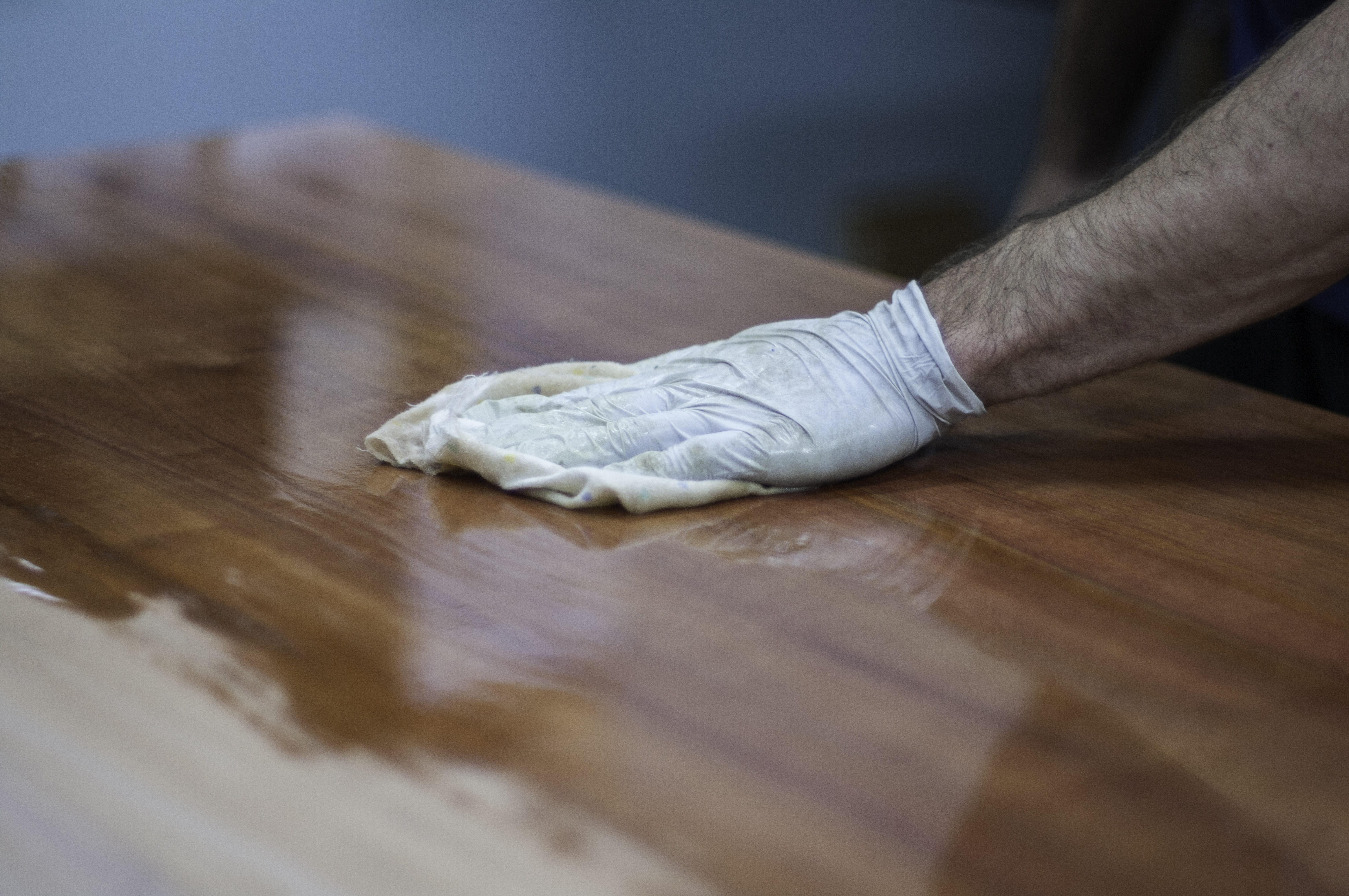 how to polish raw wood