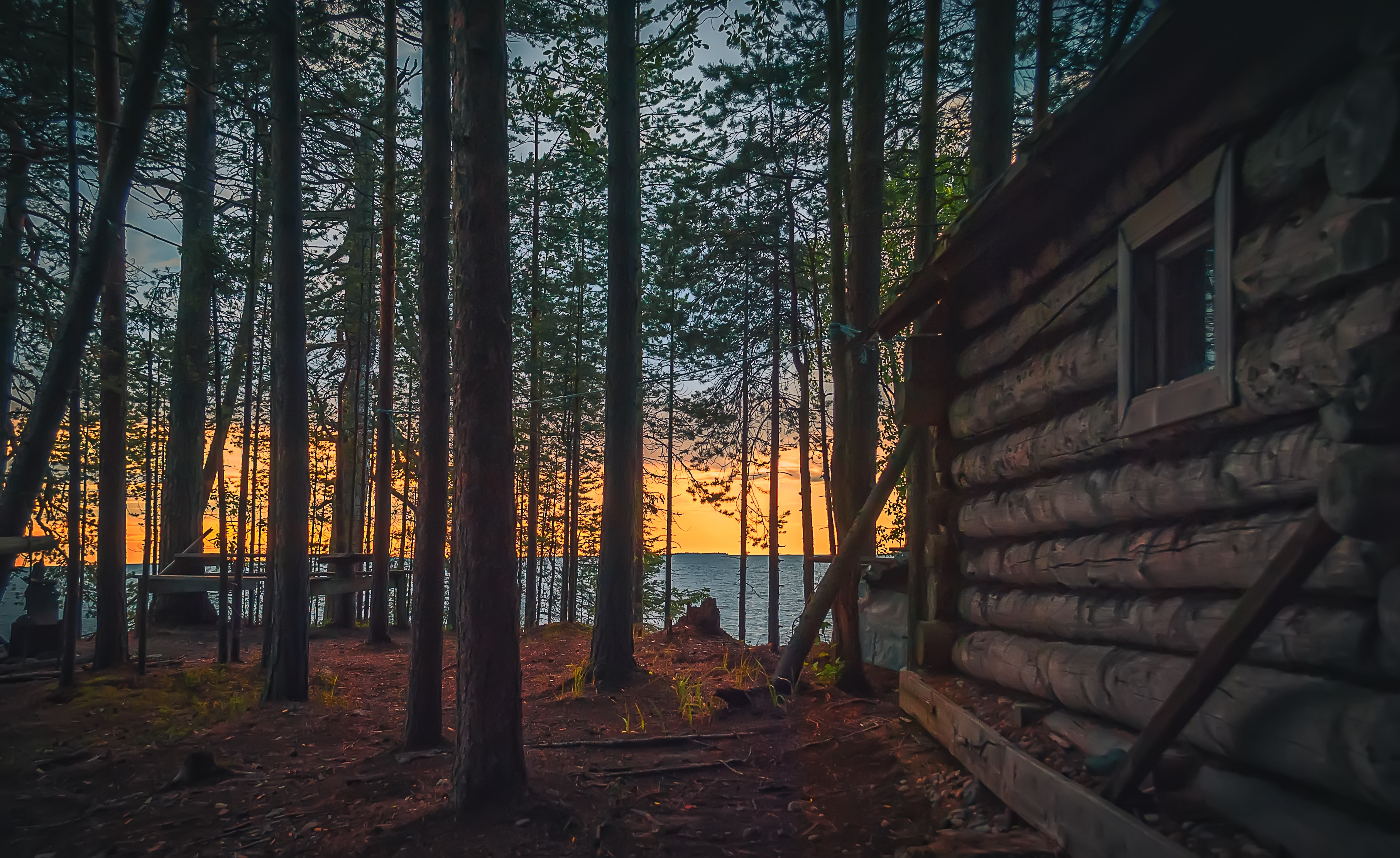 Cabins At Lake James State Park In North Carolina