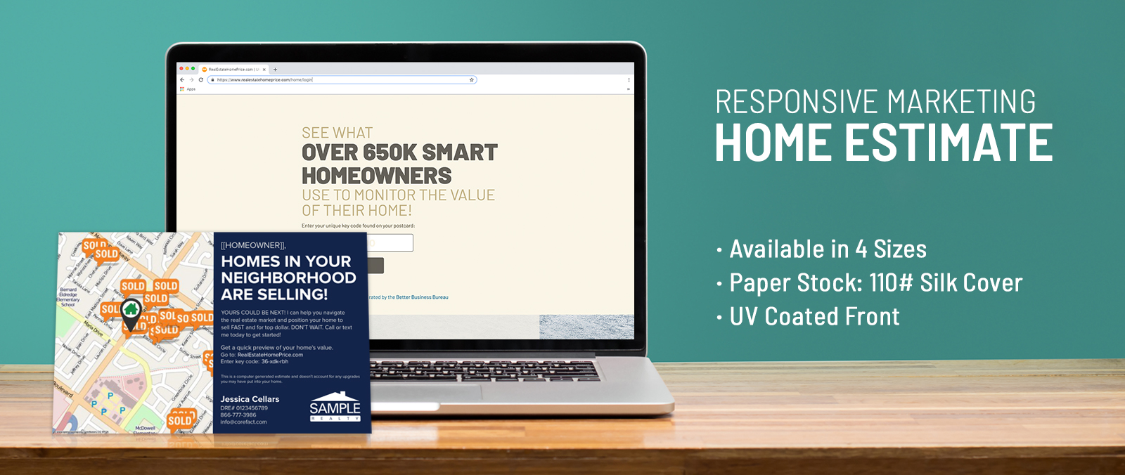 Real Estate Home Estimate Postcards
