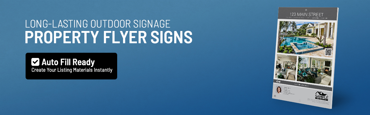 Real Estate Property Flyer Signs
