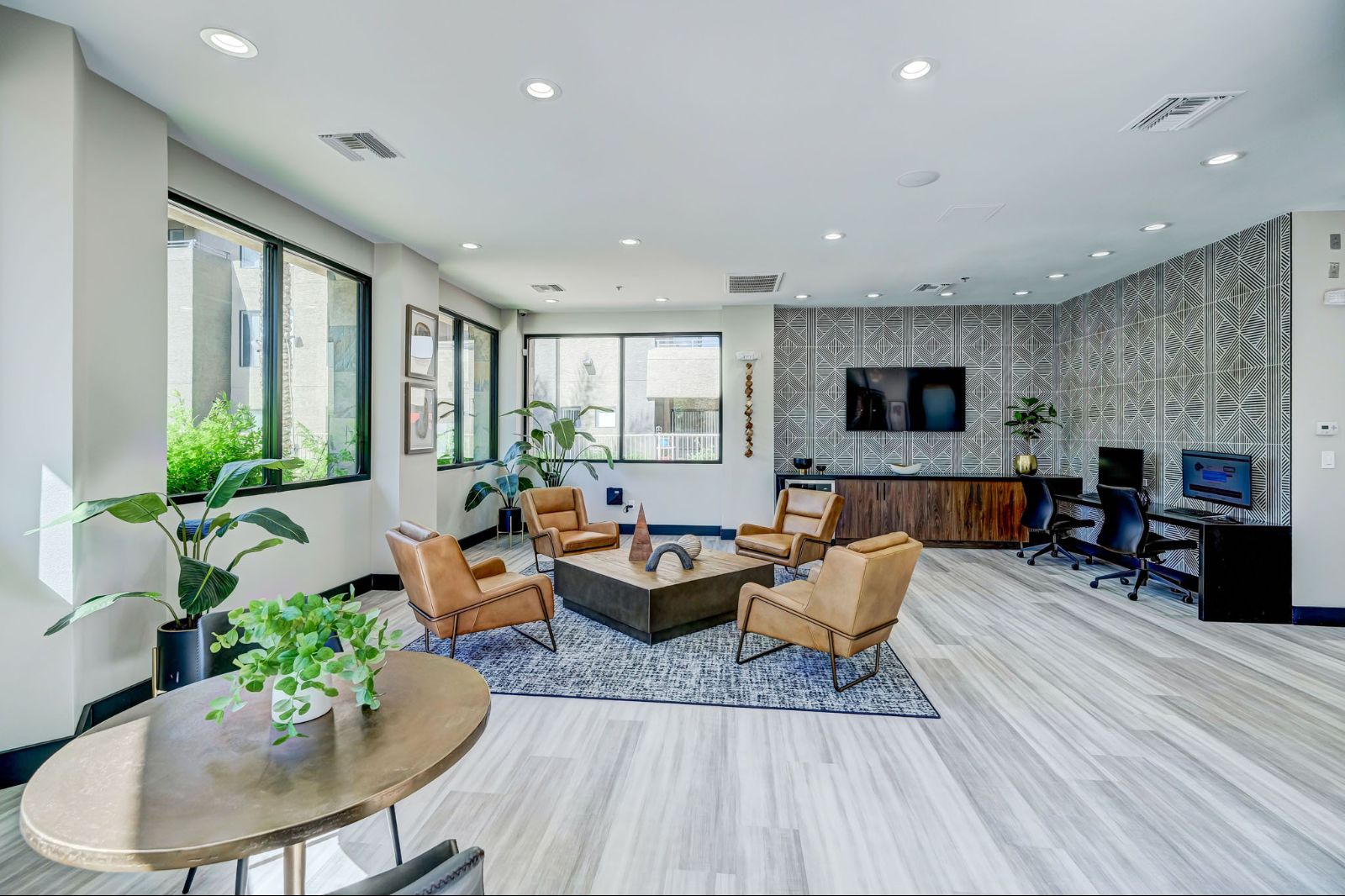 Shared interior space at Spectra on 7th South.