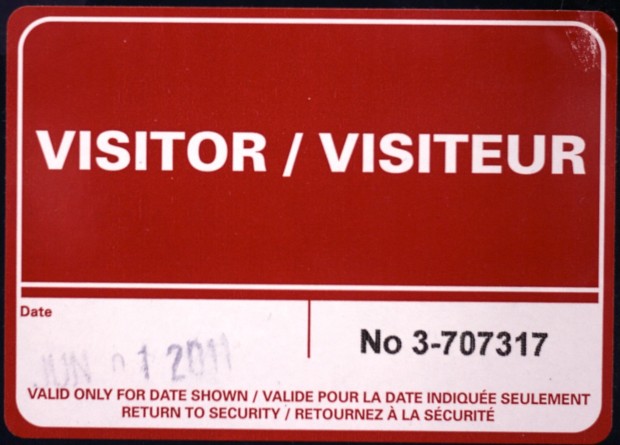 visitor badge for cbc