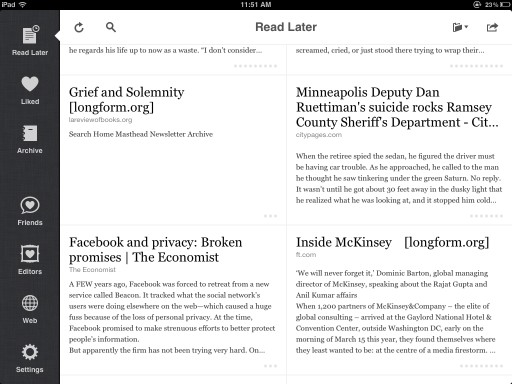 instapaper ipad