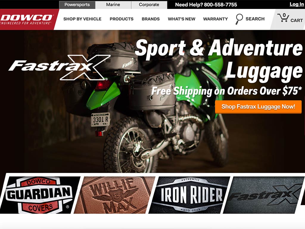 The home page of Dowco® Powersports™