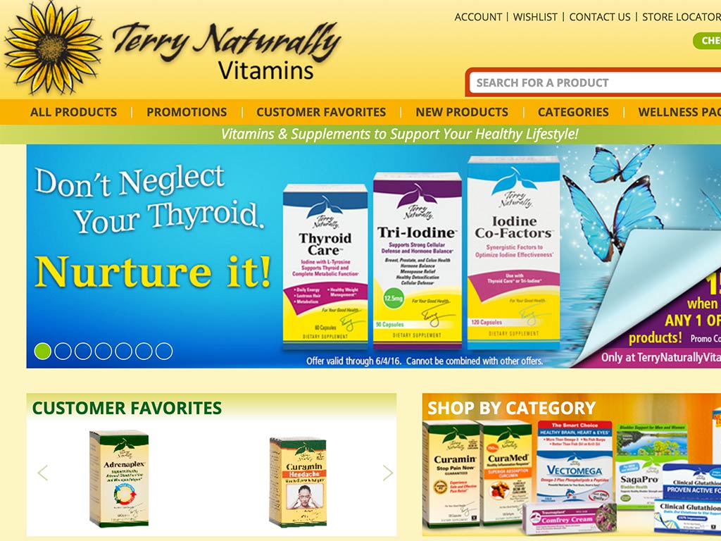 The web site of Terry Naturally Vitamins