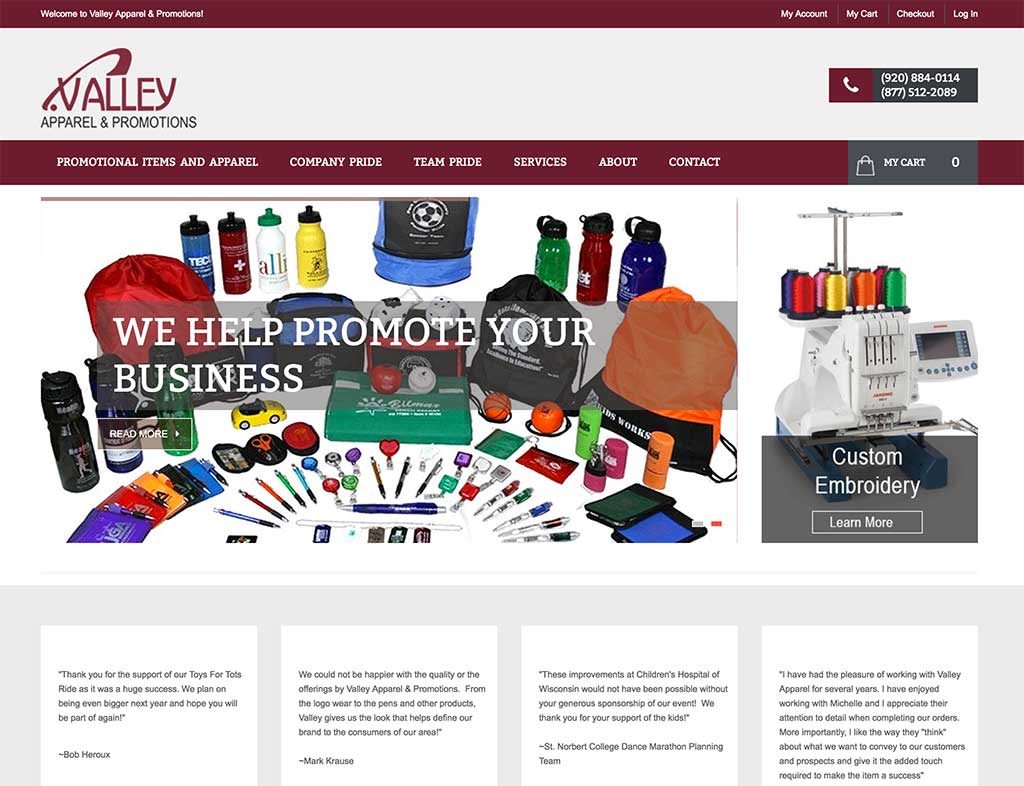 The Web Site of Valley Apparel & Promotions