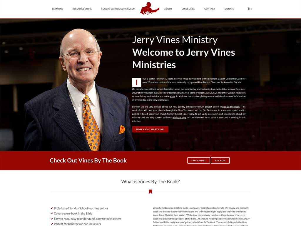 Jerry Vines Ministries (screenshot)