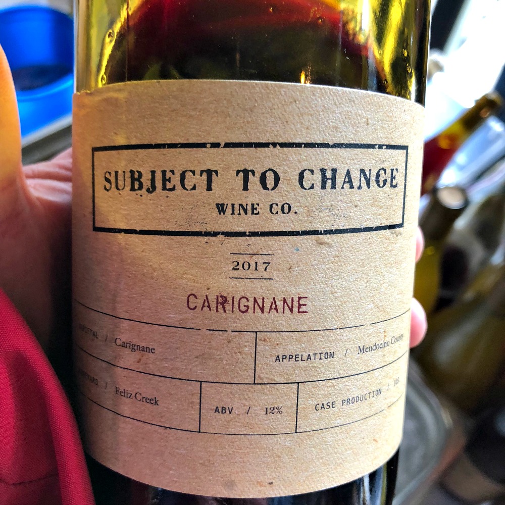 Subject to Change Carignane