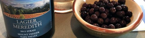 Lagier Meredith Syrah and olives
