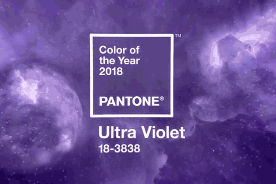 The color of 2018 - ultra-violet from color authority Pantone