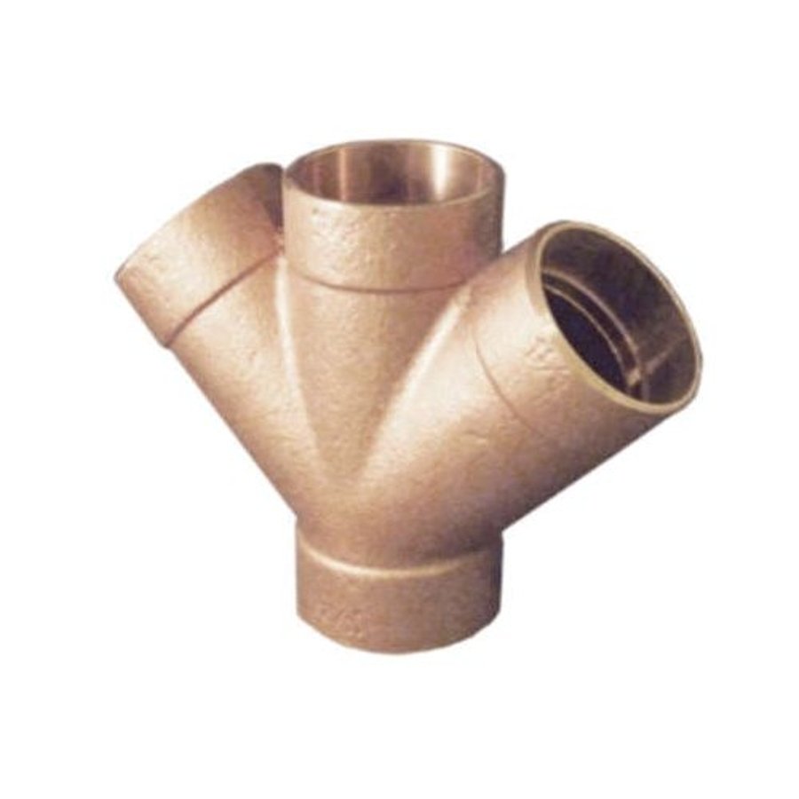 Pace Supply DWV Double Wye, 11/2 in, C, Copper